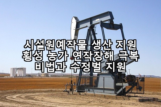 시설원예작물 생산 지원 횡성 농가 연작장해 극복 비법과 수정벌 지원